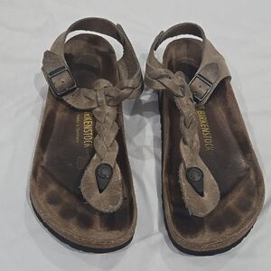 Birkenstock Kairo braided leather sandals size 38 - RARE